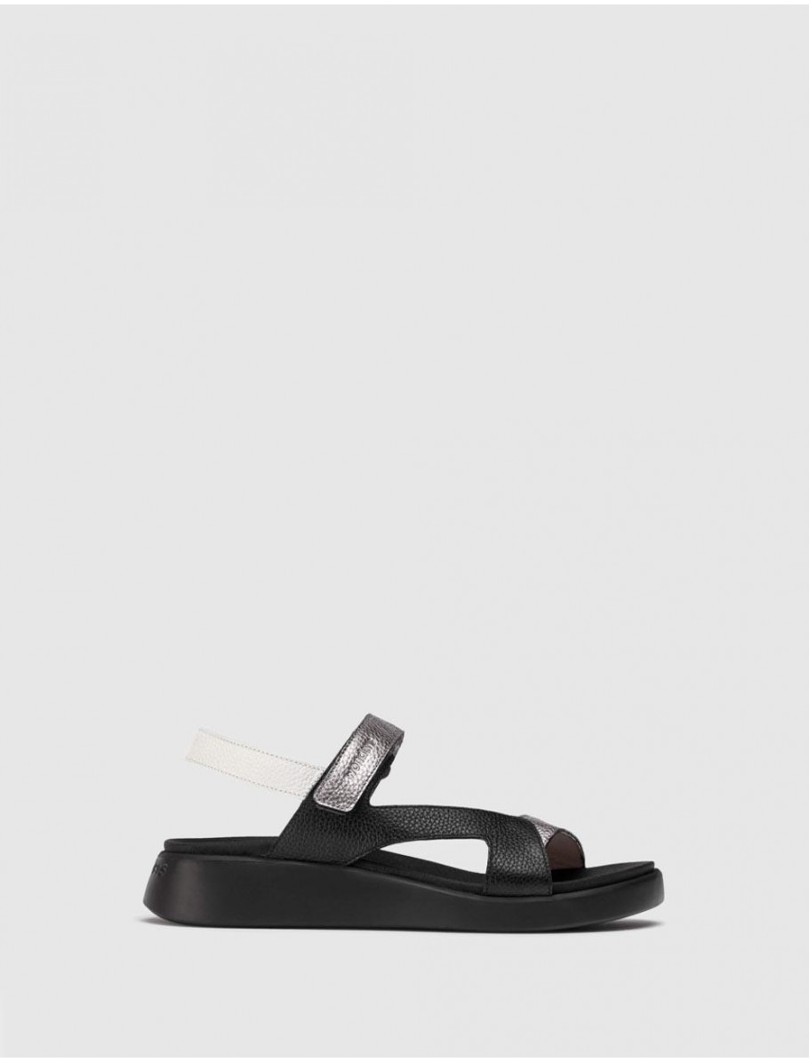 SANDALIA WONDERS C 6543 NEGRO