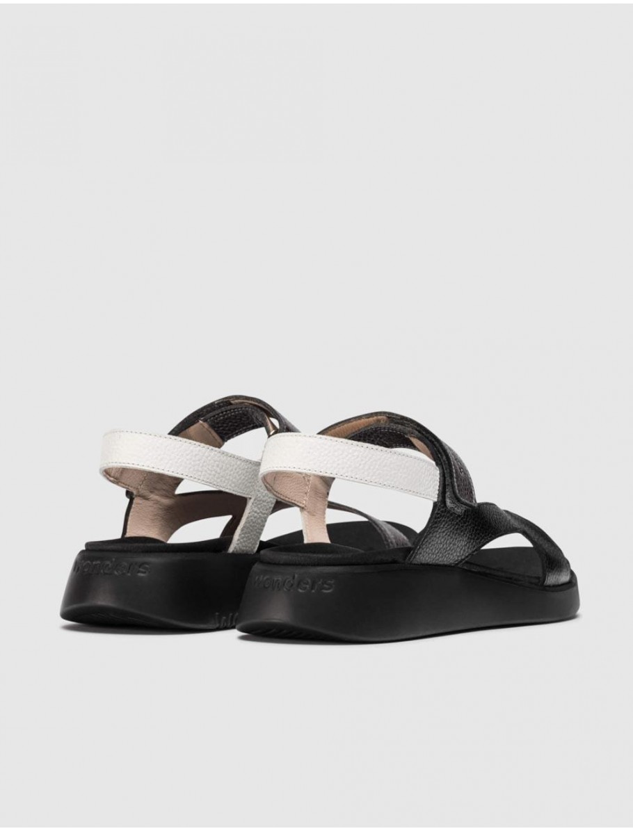 SANDALIA WONDERS C 6543 NEGRO