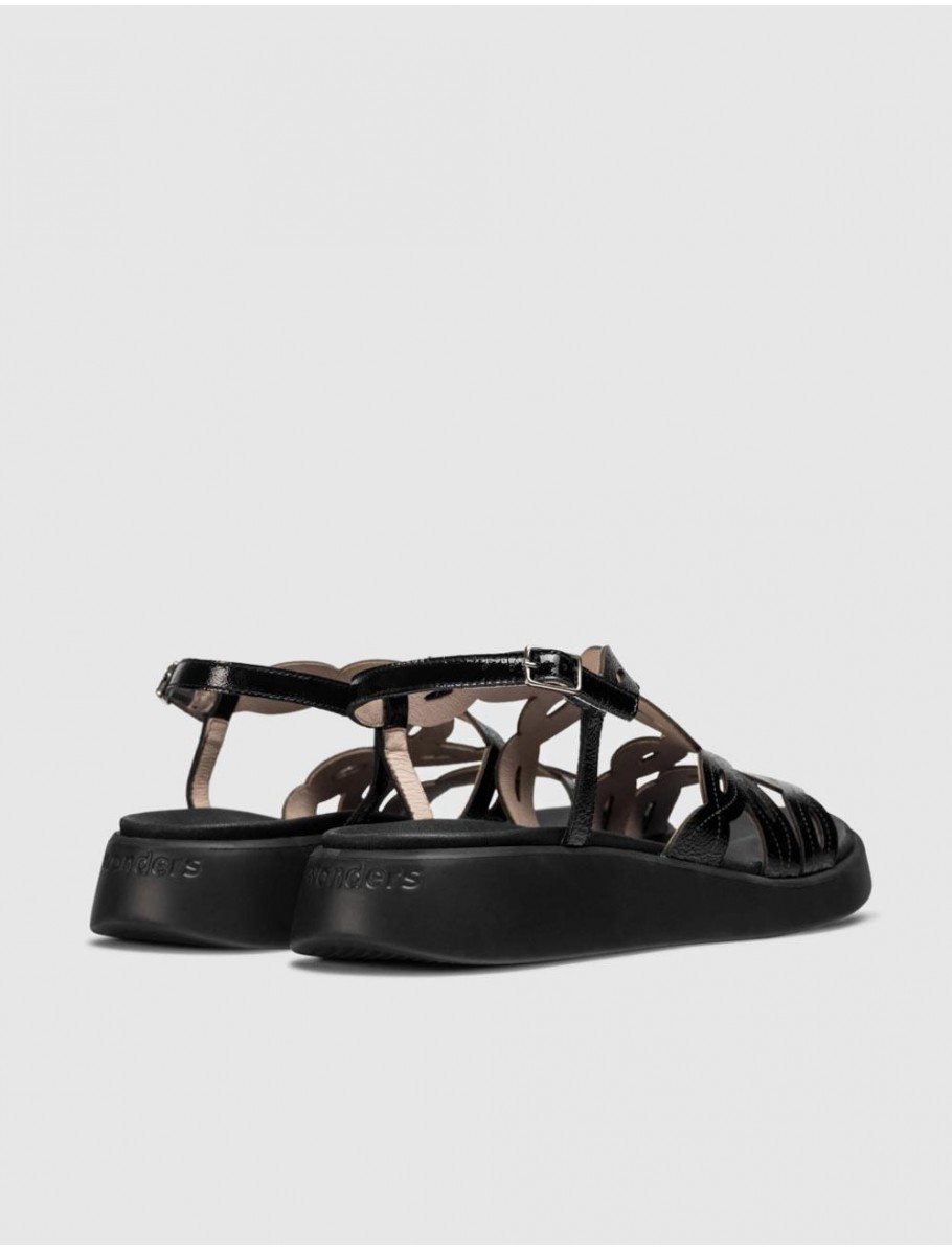 SANDALIA WONDERS C 6542 NEGRO