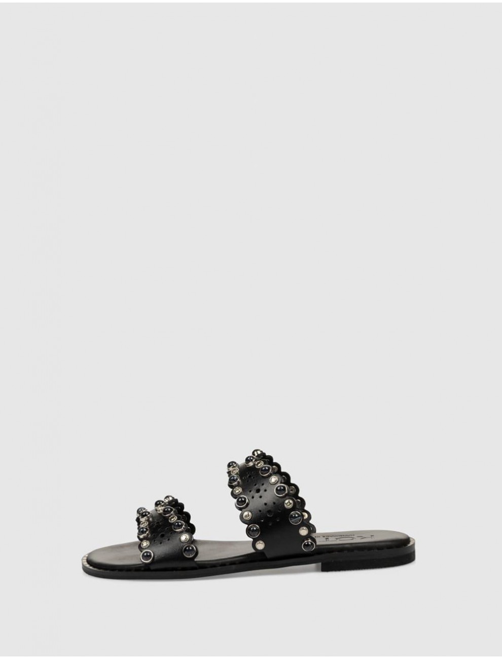 SANDALIA KOTRIS ITHACA FLAT NEGRO