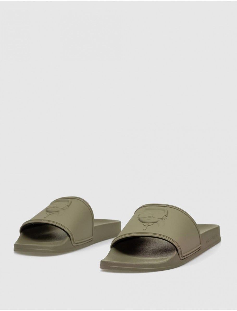 CHANCLA KARL LAGERFELD KONDO KARL NFT RELIEF VERDE