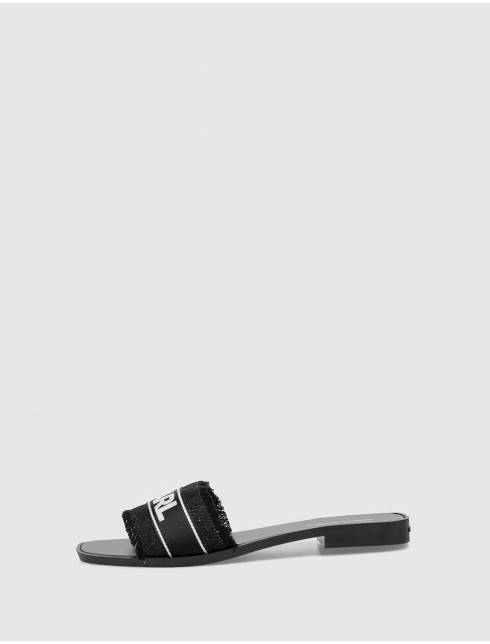 CHANCLA KARL LAGERFELD SKOOT II BORDER SLIDE NEGRO