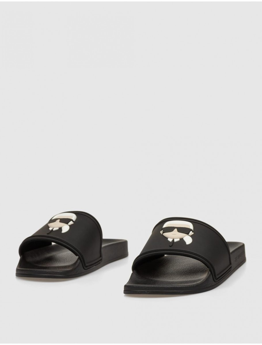 CHANCLA KARL LAGERFELD KONDO 20 KARL NFT SLIDE NEGRO