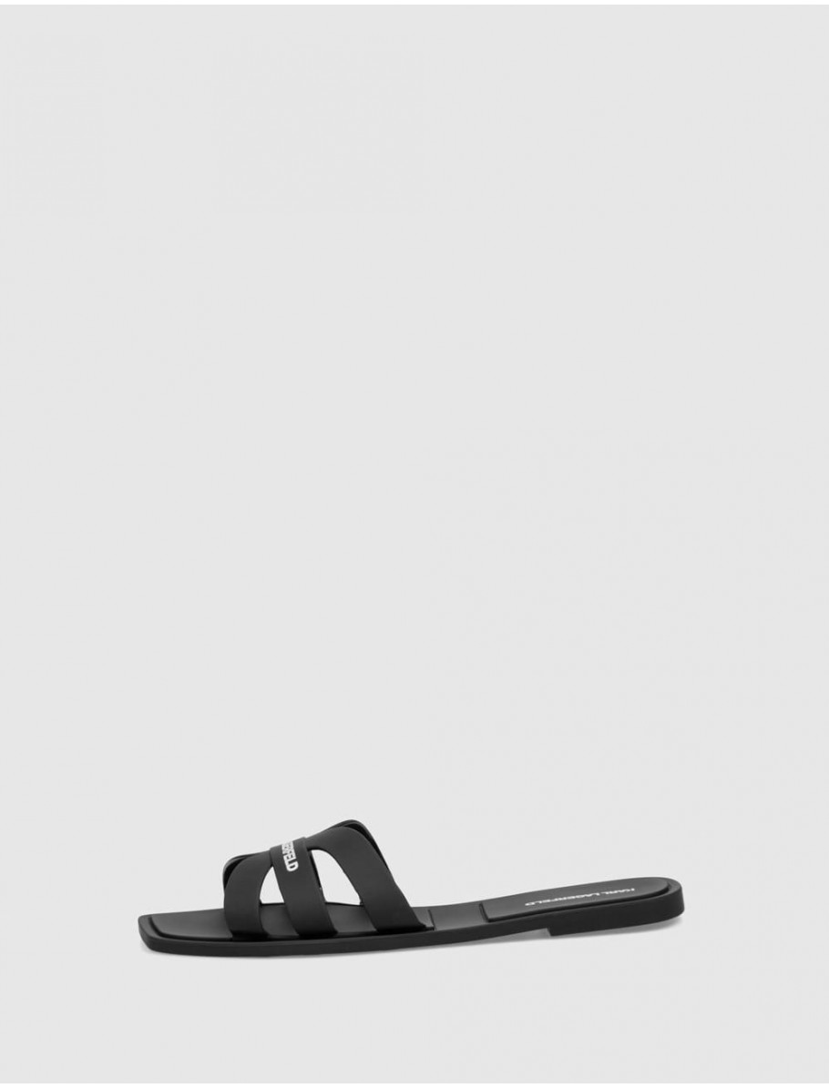 CHANCLA KARL LAGERFELD JELLY IV MATT SLIDE NEGRO