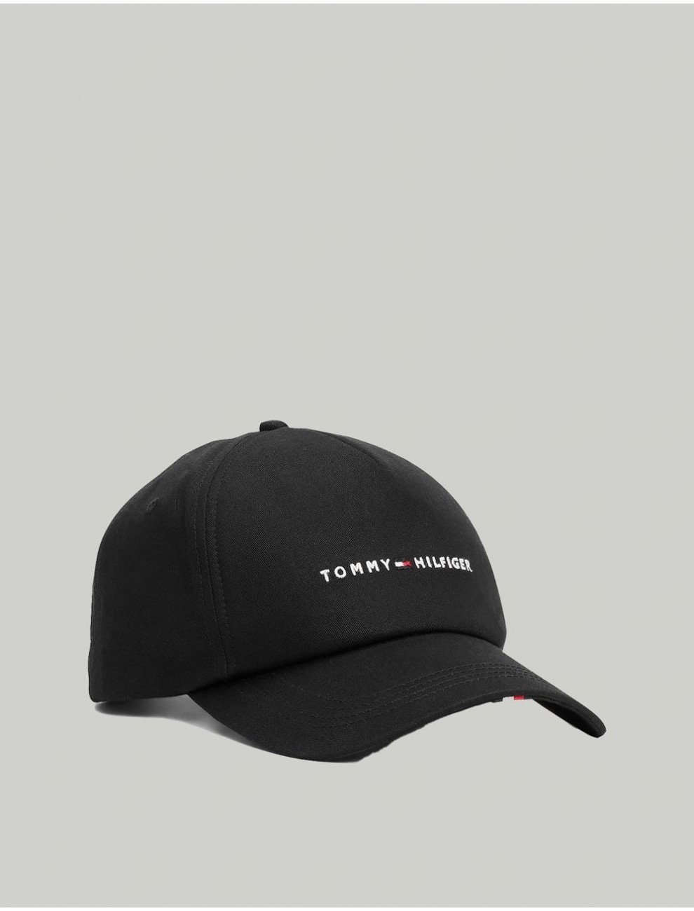 GORRA TOMMY HILFIGER TH FOUNDATION SOFT 6 PANEL CAP NEGRO