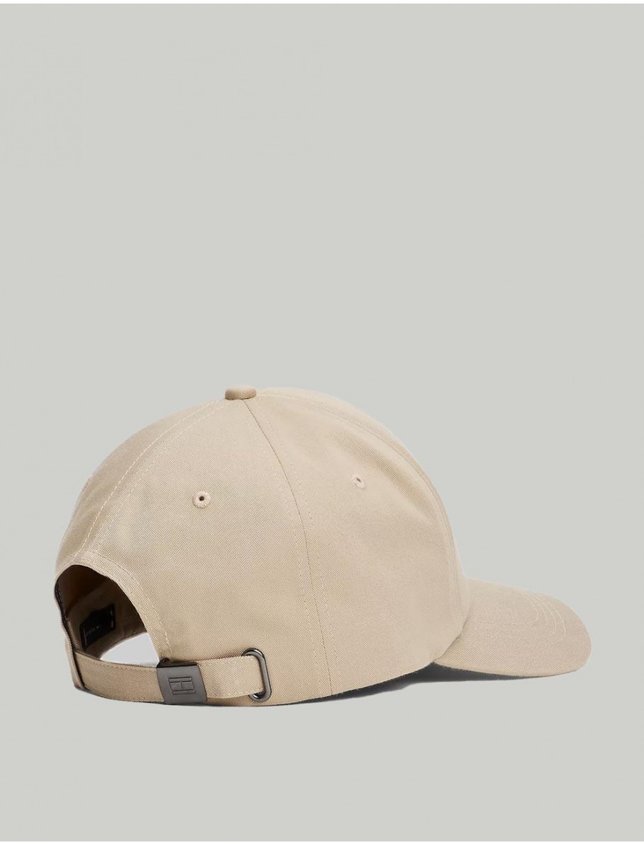 GORRA TOMMY HILFIGER TH FOUNDATION SOFT 6 PANEL CAP TAUPE