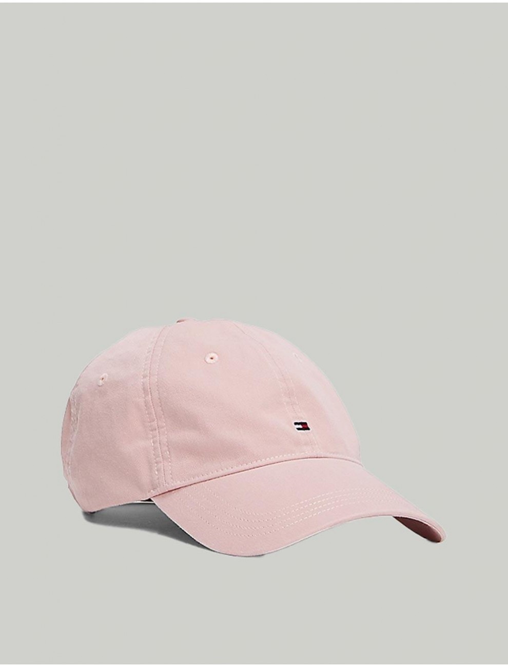 GORRA TOMMY HILFIGER ESSENTIAL FLAG SOFT CAP ROSA