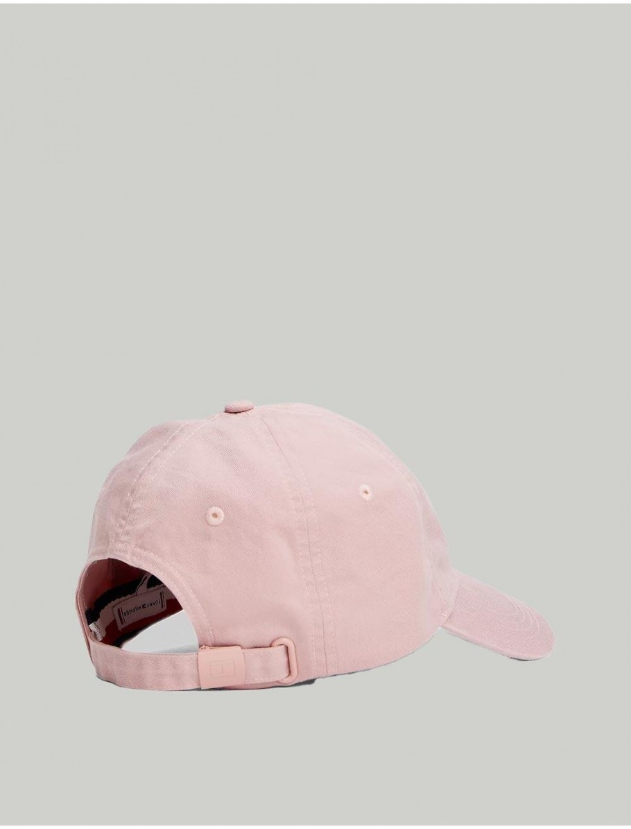 GORRA TOMMY HILFIGER ESSENTIAL FLAG SOFT CAP ROSA