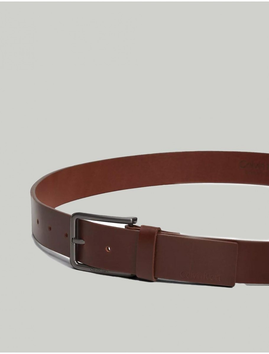 CINTURoN CALVIN KLEIN WARMTH OILED GRAIN 35MM CUERO