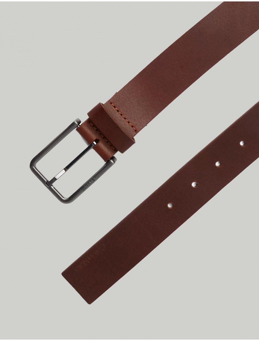 CINTURoN CALVIN KLEIN WARMTH OILED GRAIN 35MM CUERO