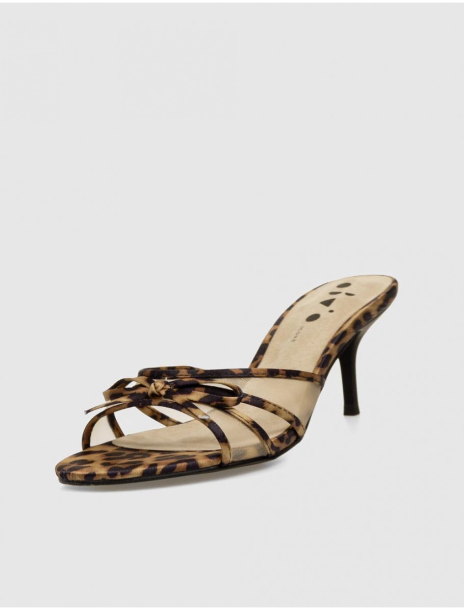 SANDALIA OBVIO SHOES CLARICE LEOPARDO