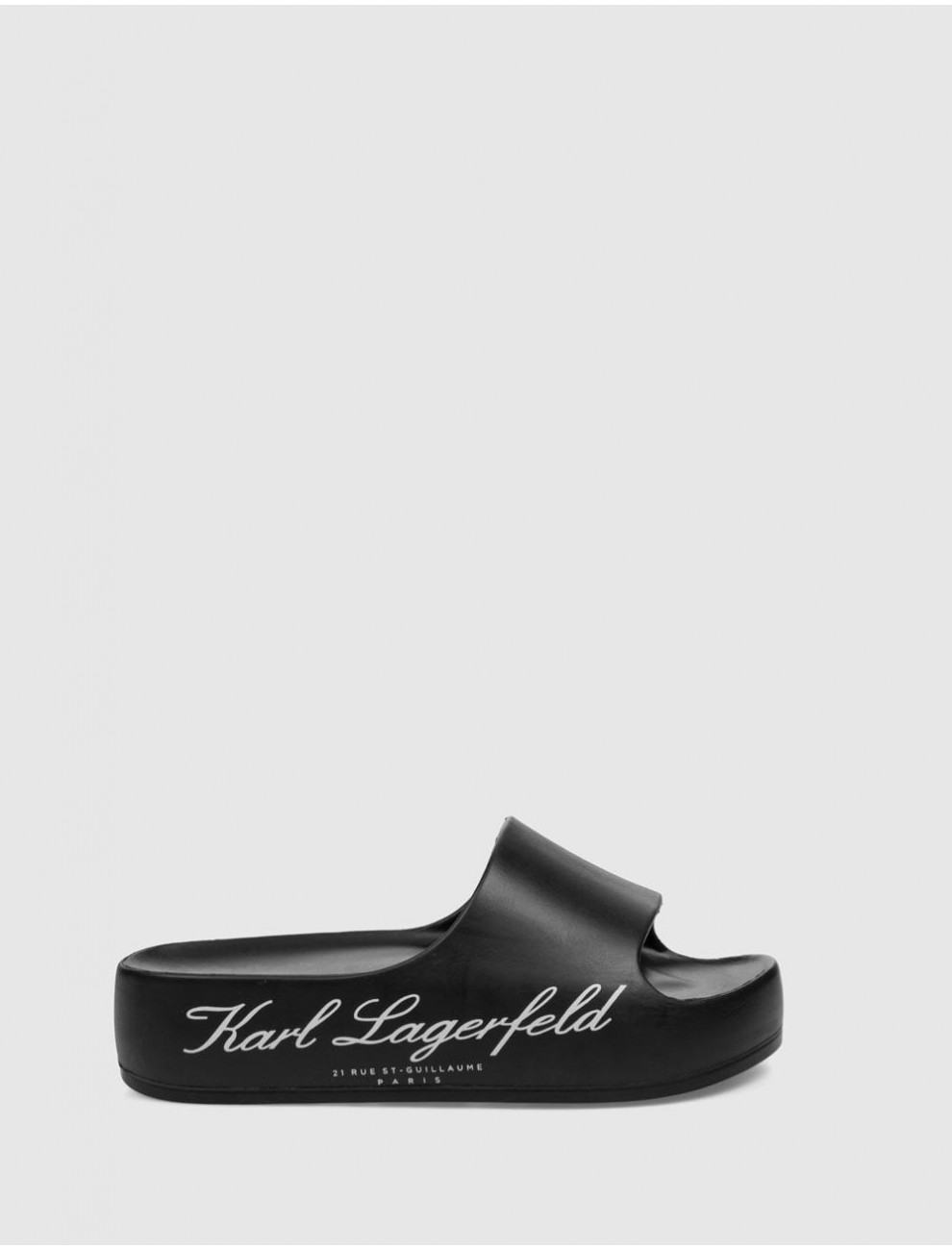 CHANCLA KARL LAGERFELD KOBO II HOTEL LOGO SLIDE NEGRO