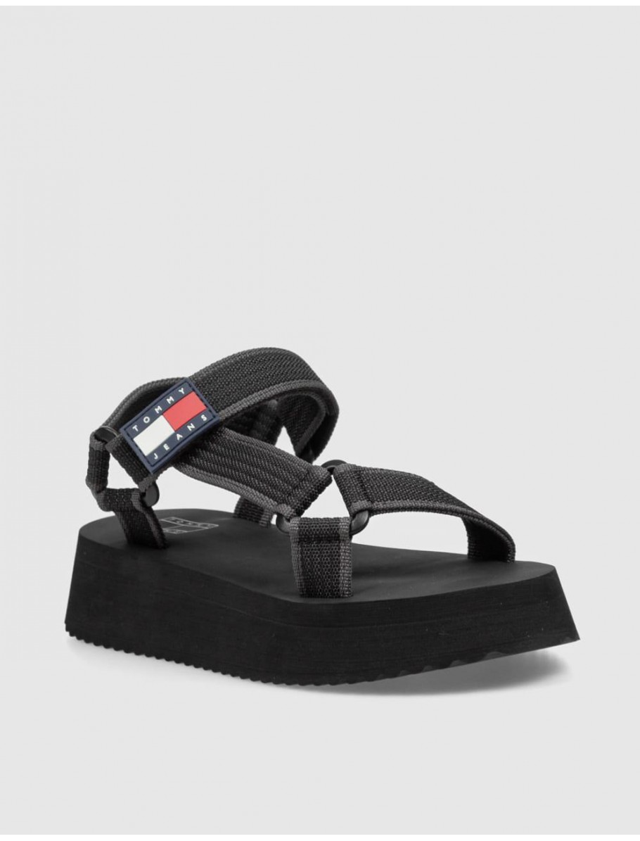 SANDALIA TOMMY HILFIGER TJW EVA SANDAL NEGRO