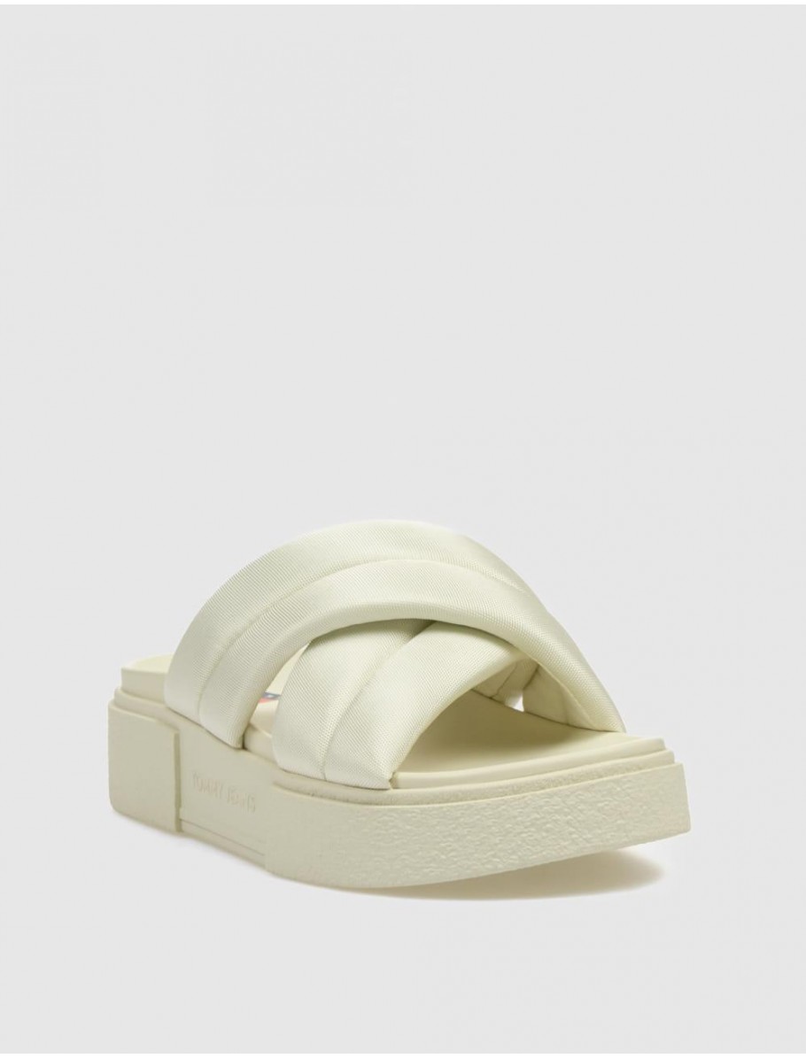 SANDALIA TOMMY HILFIGER TJW FLATFORM SANDAL BEIG