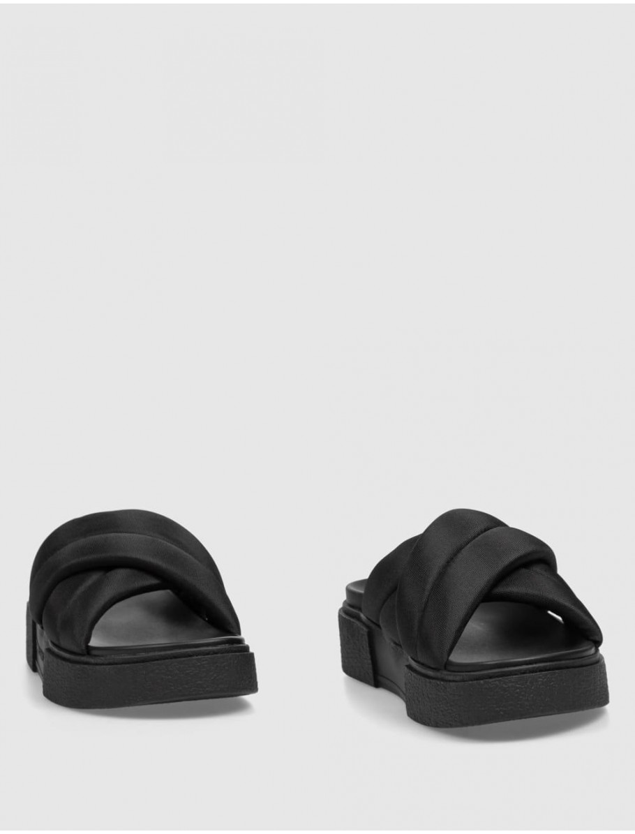 SANDALIA TOMMY HILFIGER TJW FLATFORM SANDAL NEGRO