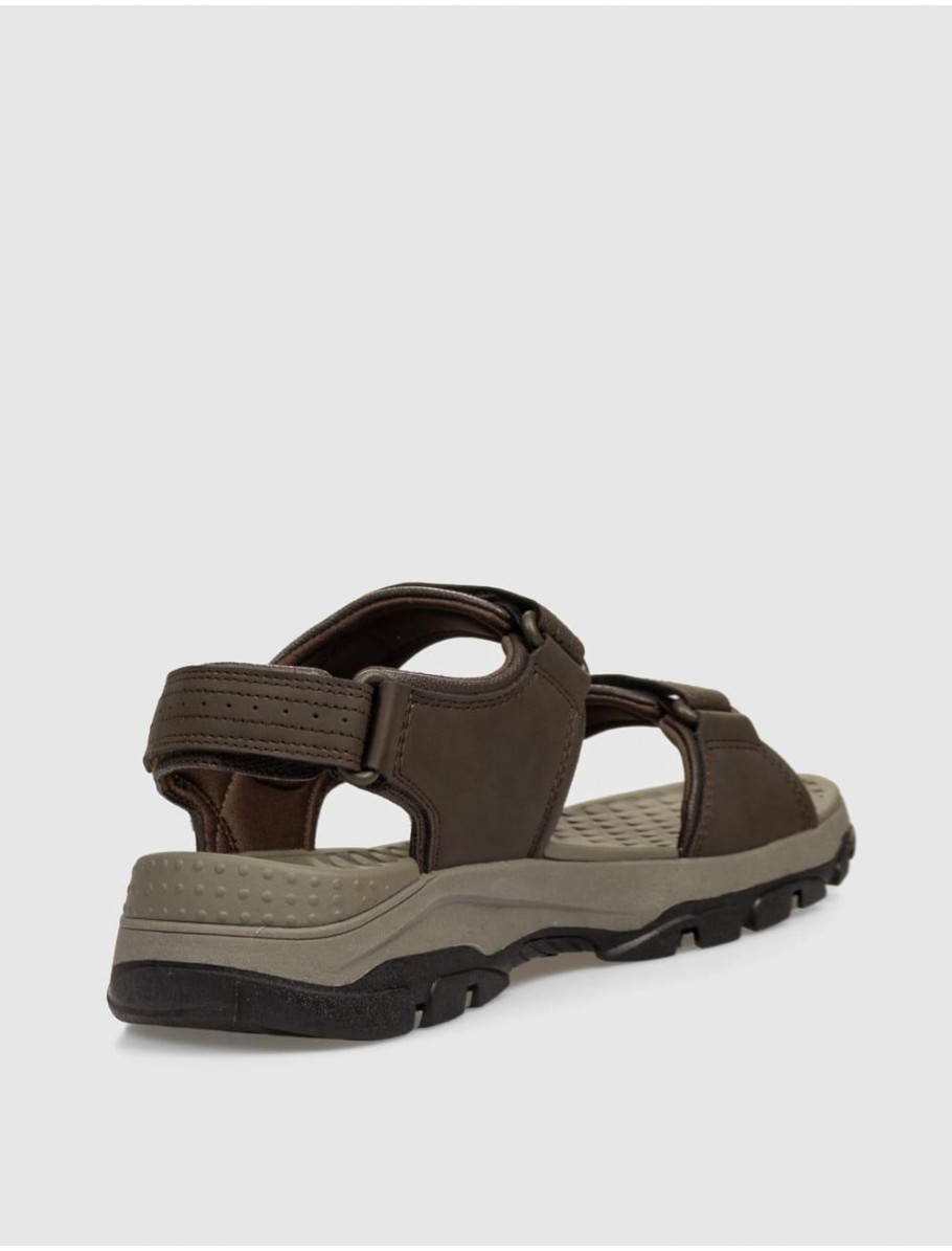 SANDALIA SKECHERS RELAXED FIT TRESMEN GARO MARRoN