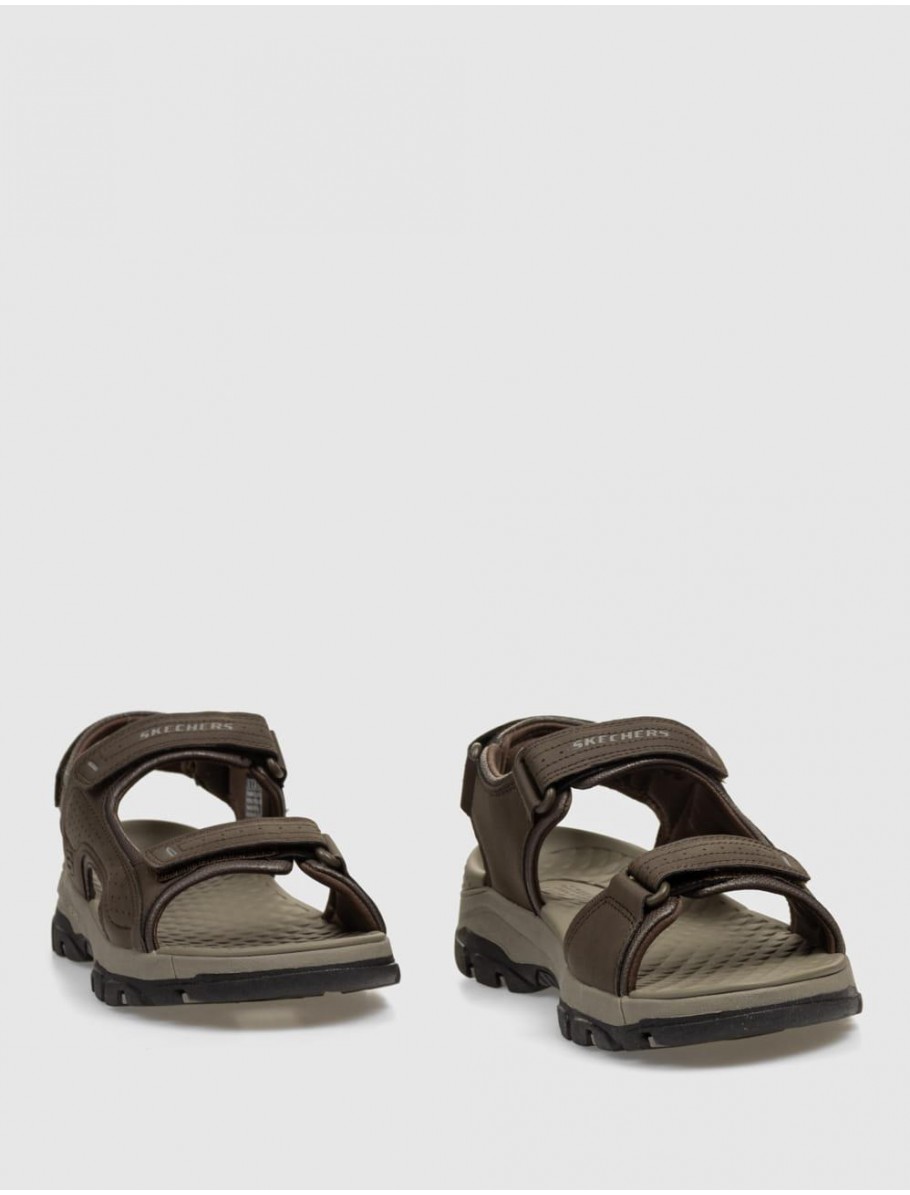 SANDALIA SKECHERS RELAXED FIT TRESMEN GARO MARRoN