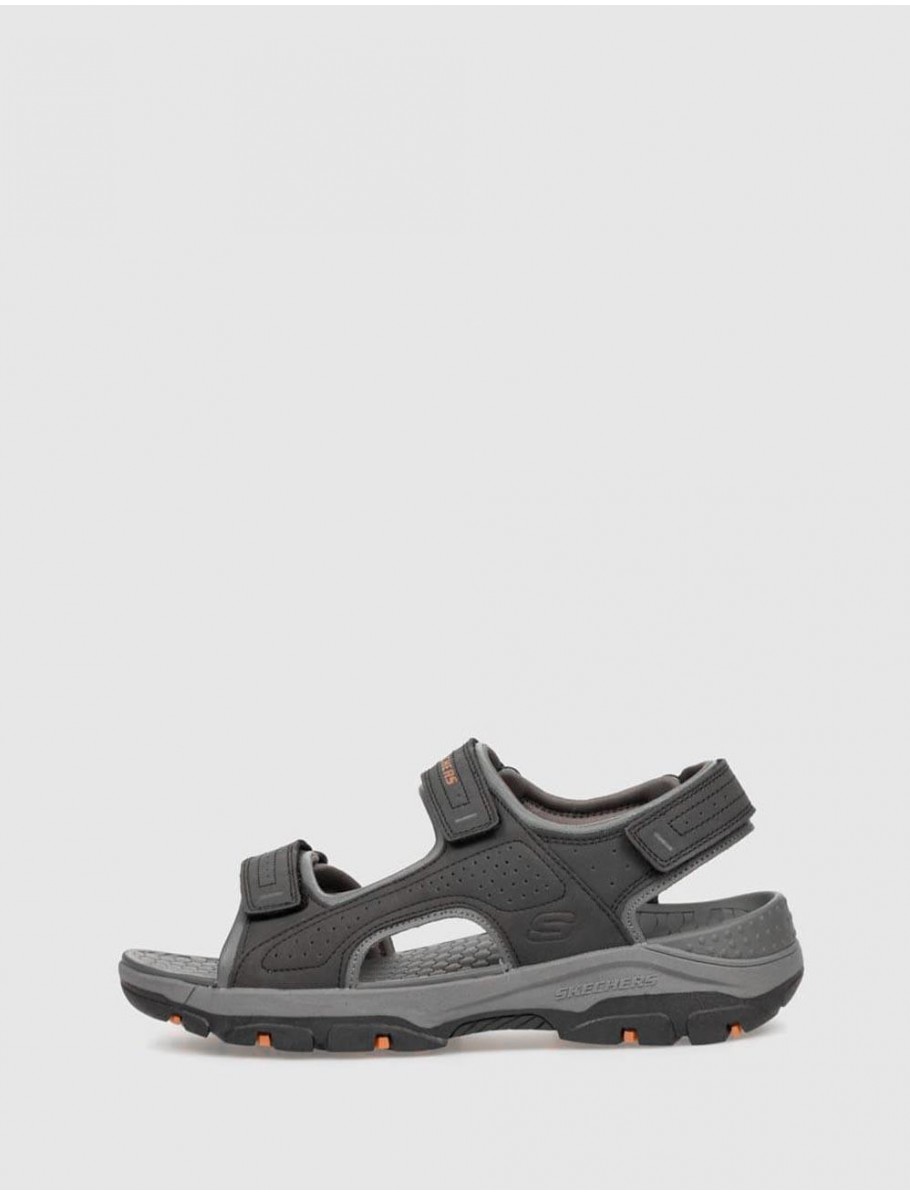 SANDALIA SKECHERS RELAXED FIT TRESMEN GARO GRIS OSCURO