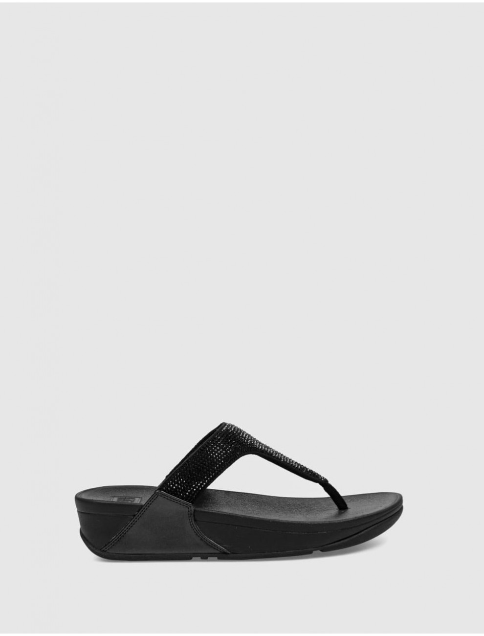 SANDALIA FITFLOP LULU CRYSTAL NEGRO