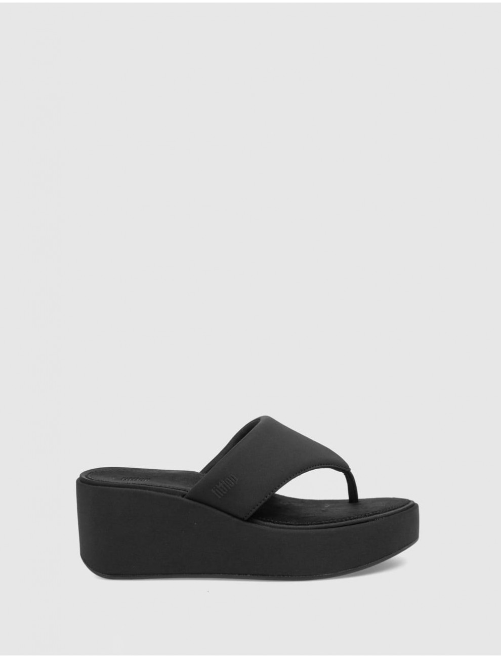 SANDALIA FITFLOP PLATFFORMS WEDGE NEGRO
