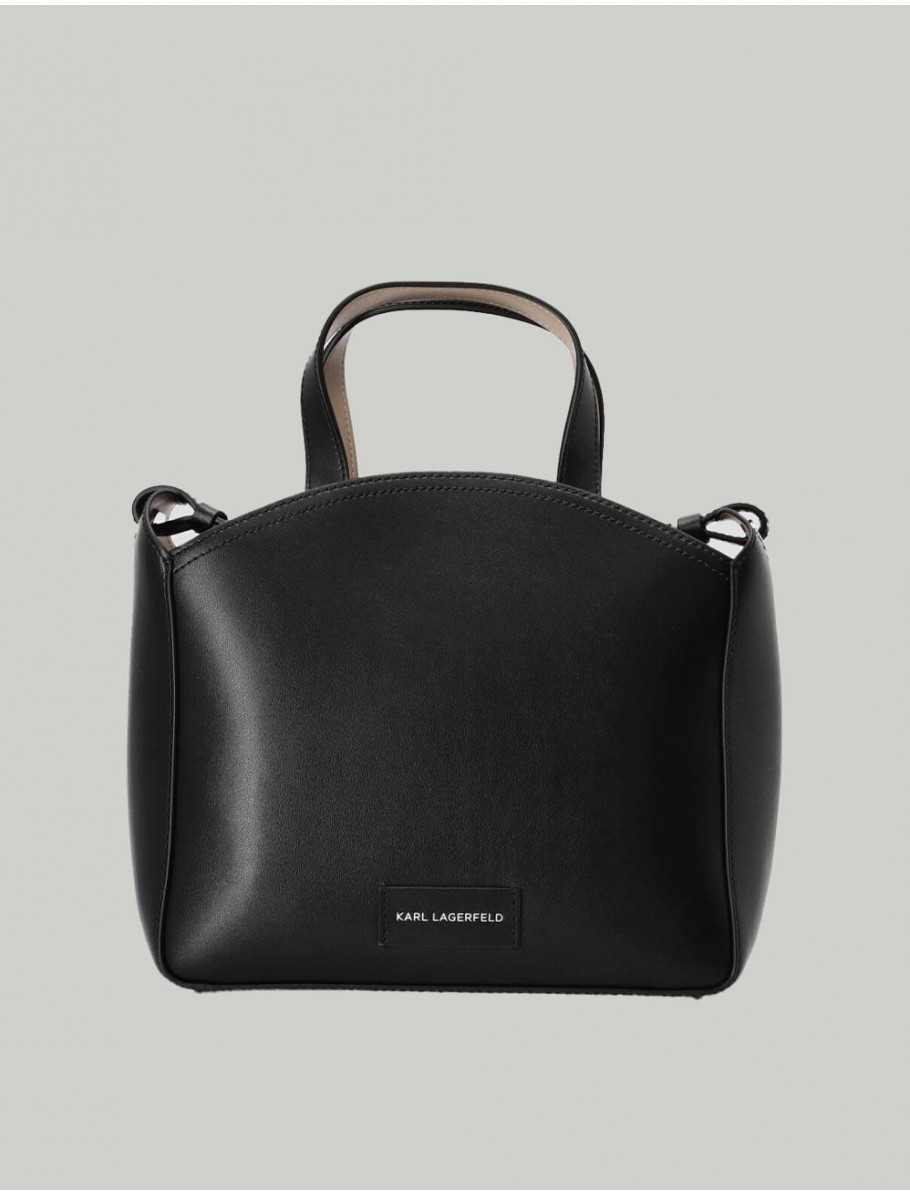BOLSO KARL LAGERFED K CIRCLE SM TOTE WOVEN NEGRO