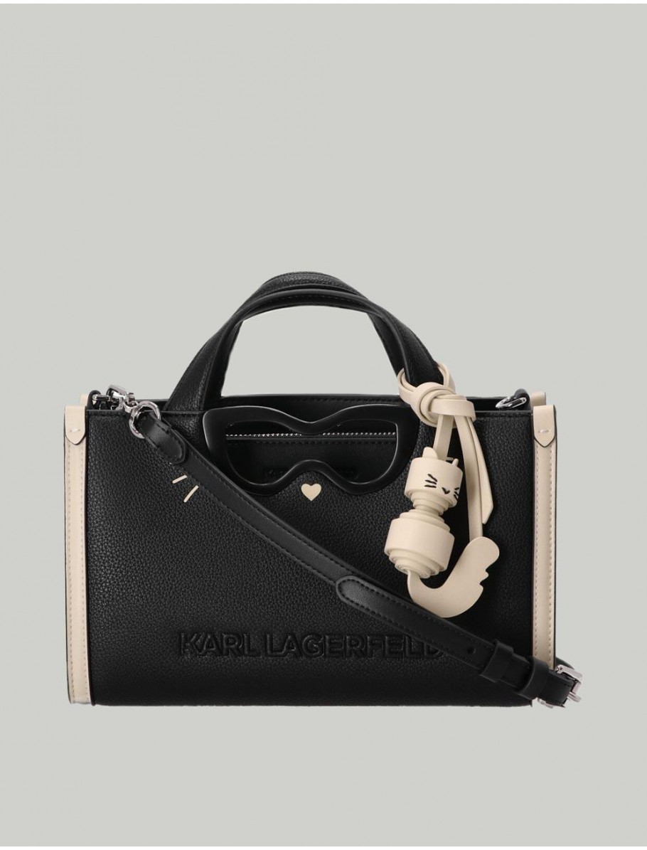 BOLSO KARL LAGERFED IKON CHOUPETTE SM TOTE NEGRO