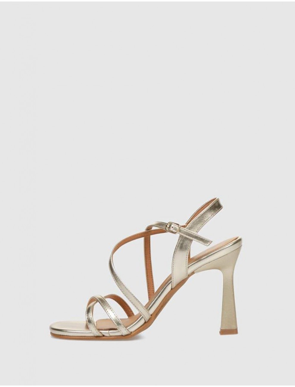 SANDALIA OBVIO SHOES EBLA PLATINO