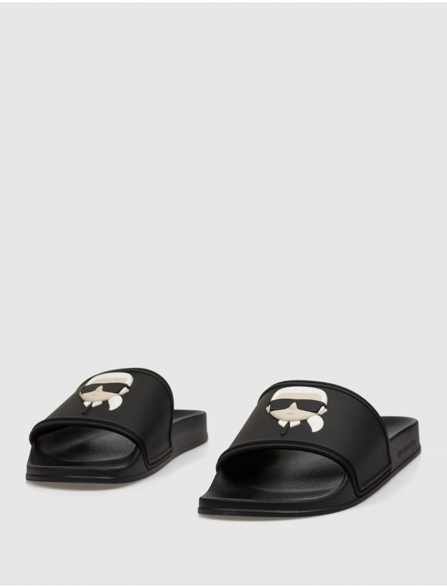 CHANCLA KARL LAGERFELD KONDO KARL NFT SLIDE NEGRO