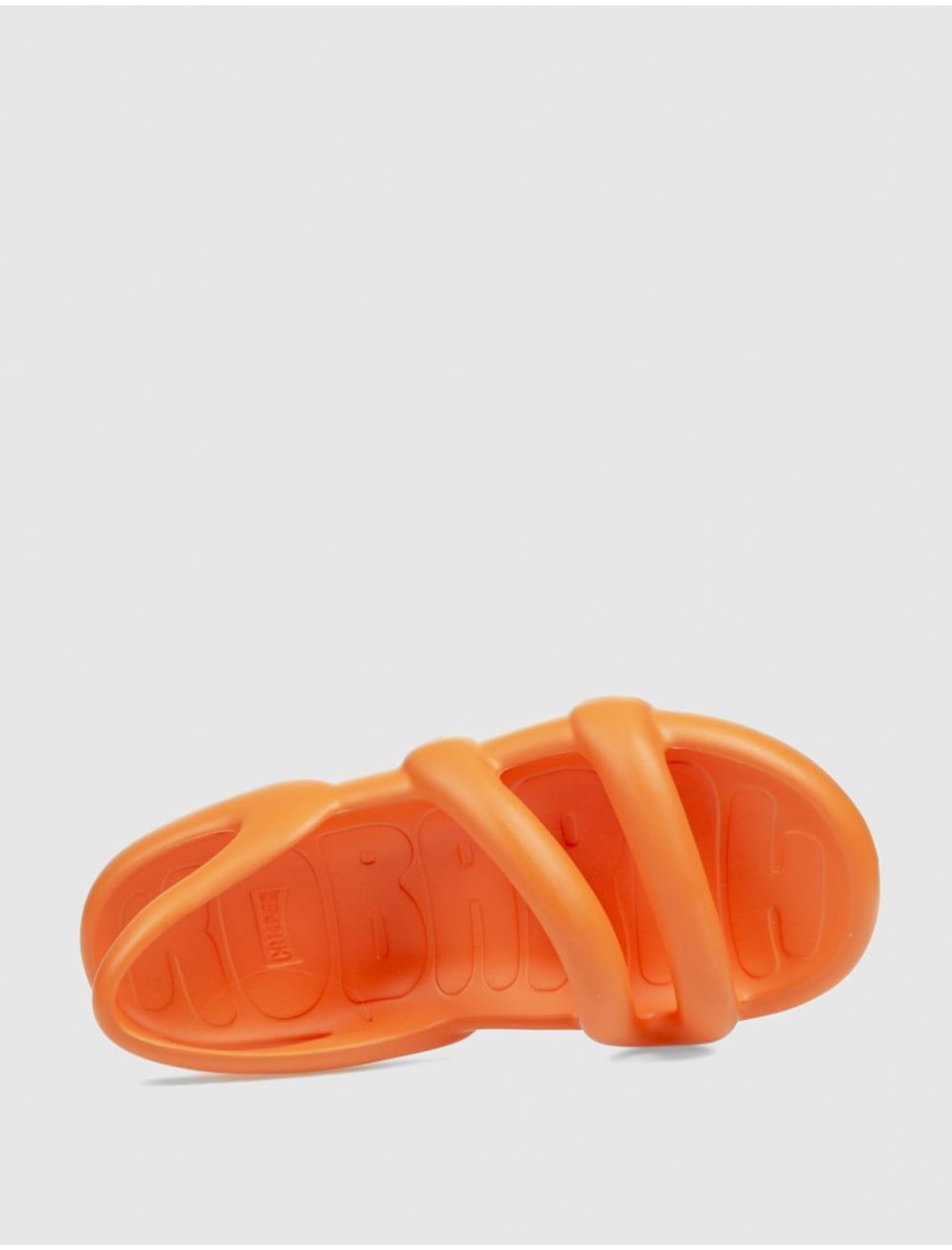 SANDALIA CAMPER KOBARAH FLAT NARANJA