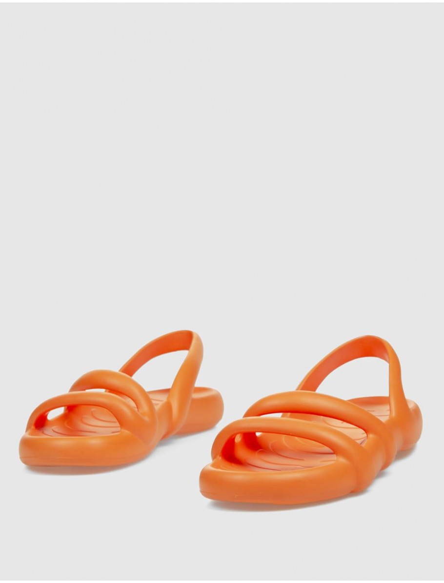 SANDALIA CAMPER KOBARAH FLAT NARANJA
