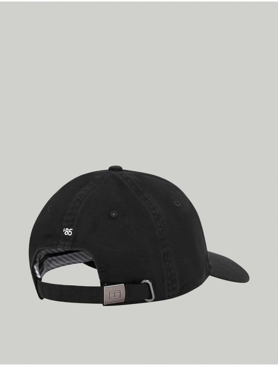 GORRA TOMMY HILFIGER TH FLAG SOFT 6 PANEL CAP NEGRO