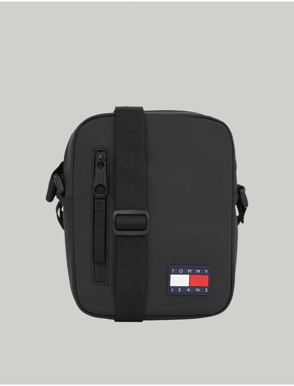 BANDOLERA TOMMY HILFIGER TJM ELEVATED PU REPORTER NEGRO