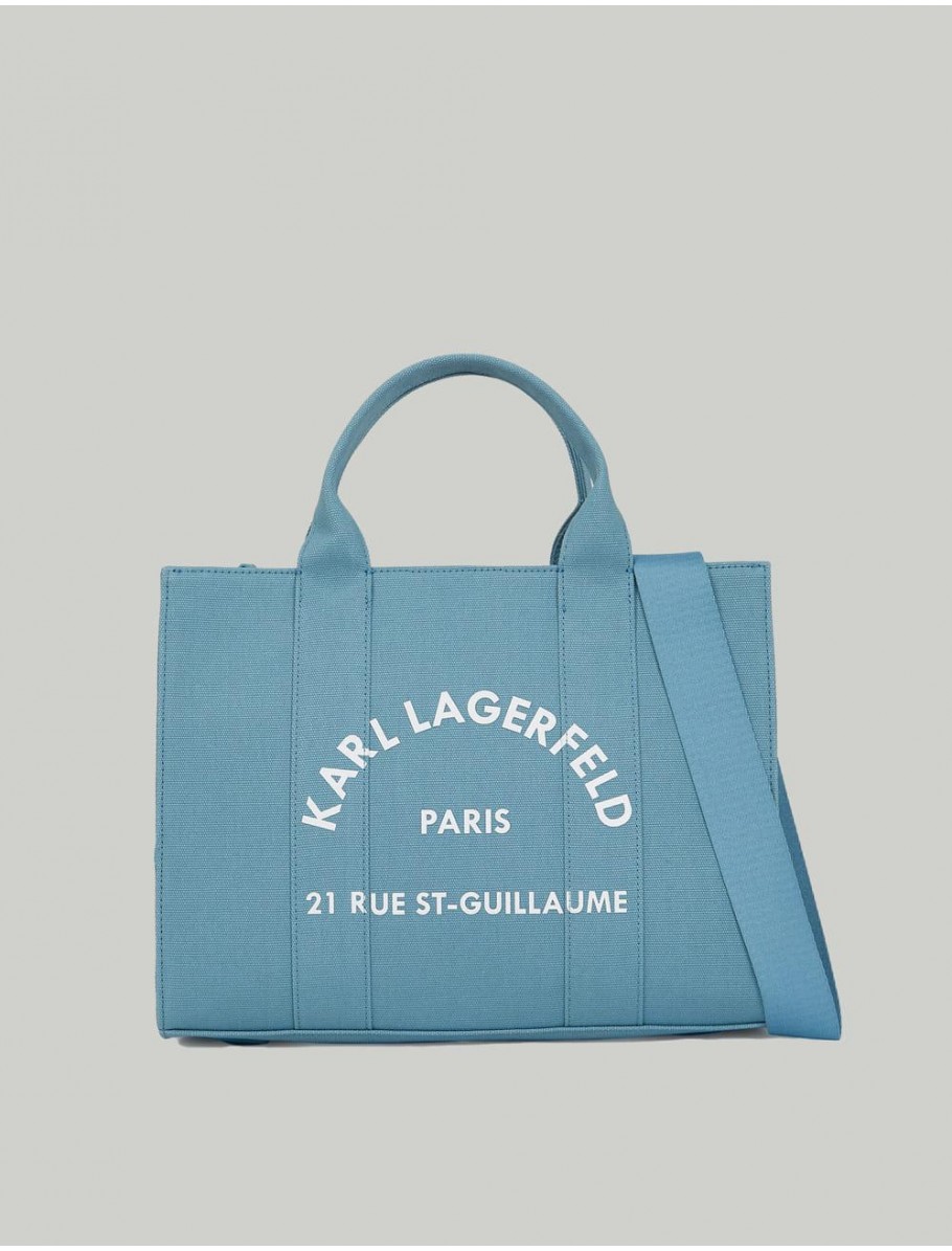 BOLSO KARL LAGERFED RSG SQUARE MEDIUM TOTE AZUL