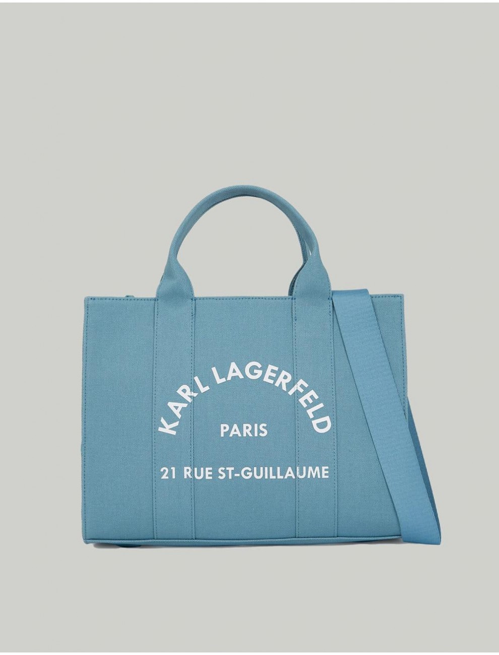 BOLSO KARL LAGERFED RSG SQUARE MEDIUM TOTE AZUL