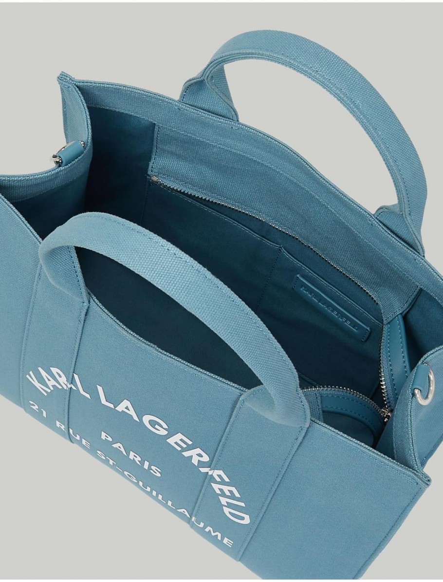 BOLSO KARL LAGERFED RSG SQUARE MEDIUM TOTE AZUL