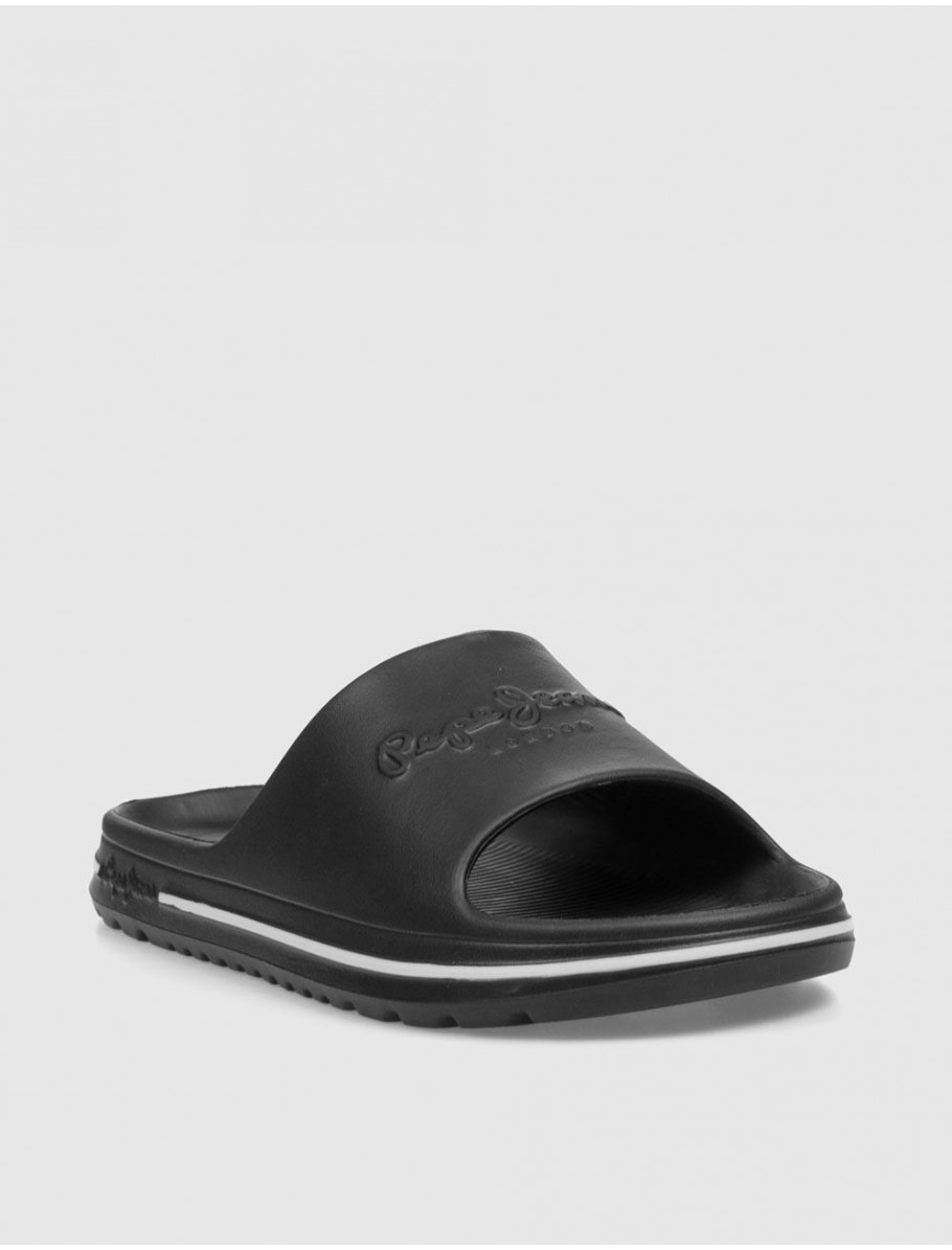 CHANCLA PEPE JEANS BEACH SLIDE NEGRO