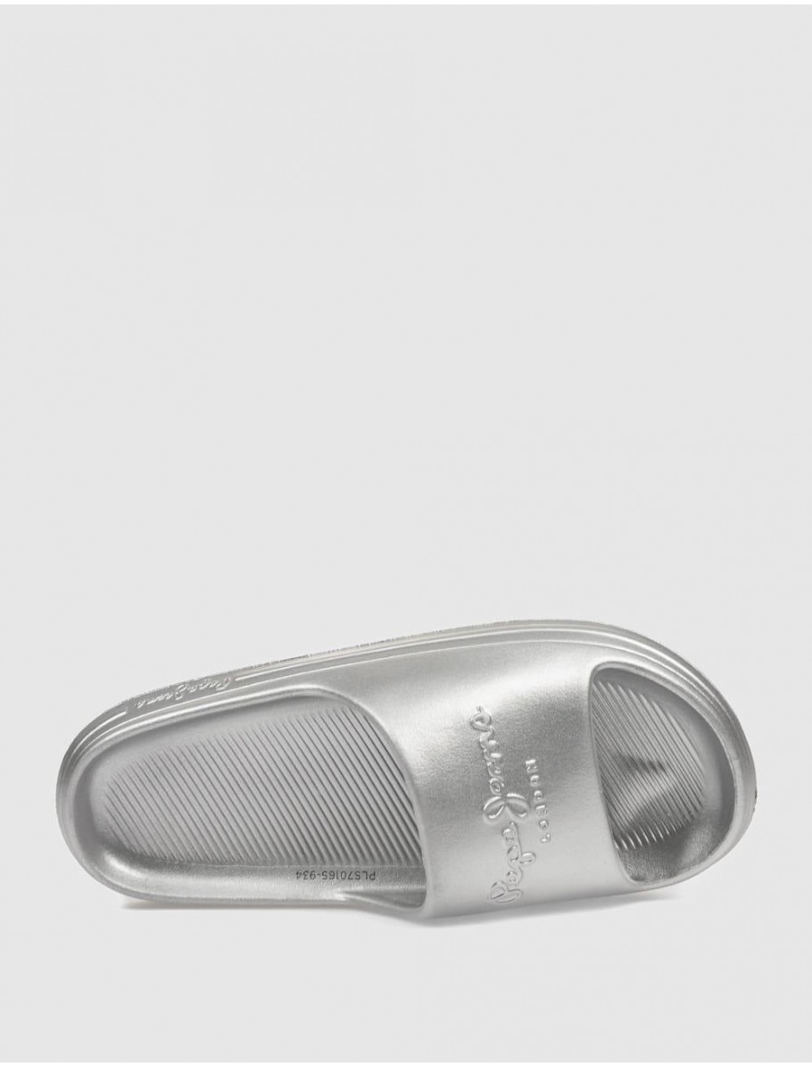 CHANCLA PEPE JEANS BEACH SLIDEMET PLATA