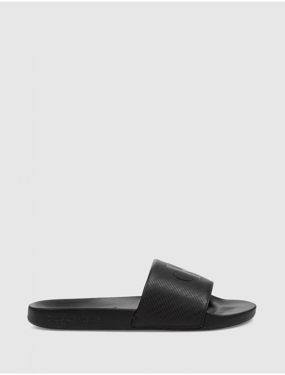 CHANCLA CALVIN KLEIN SLIDE AOP PRINT NEGRO