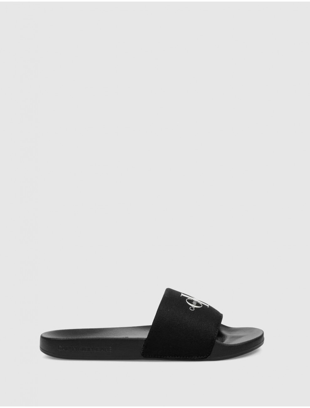CHANCLA CALVIN KLEIN SLIDE MONOGRAM WN NEGRO