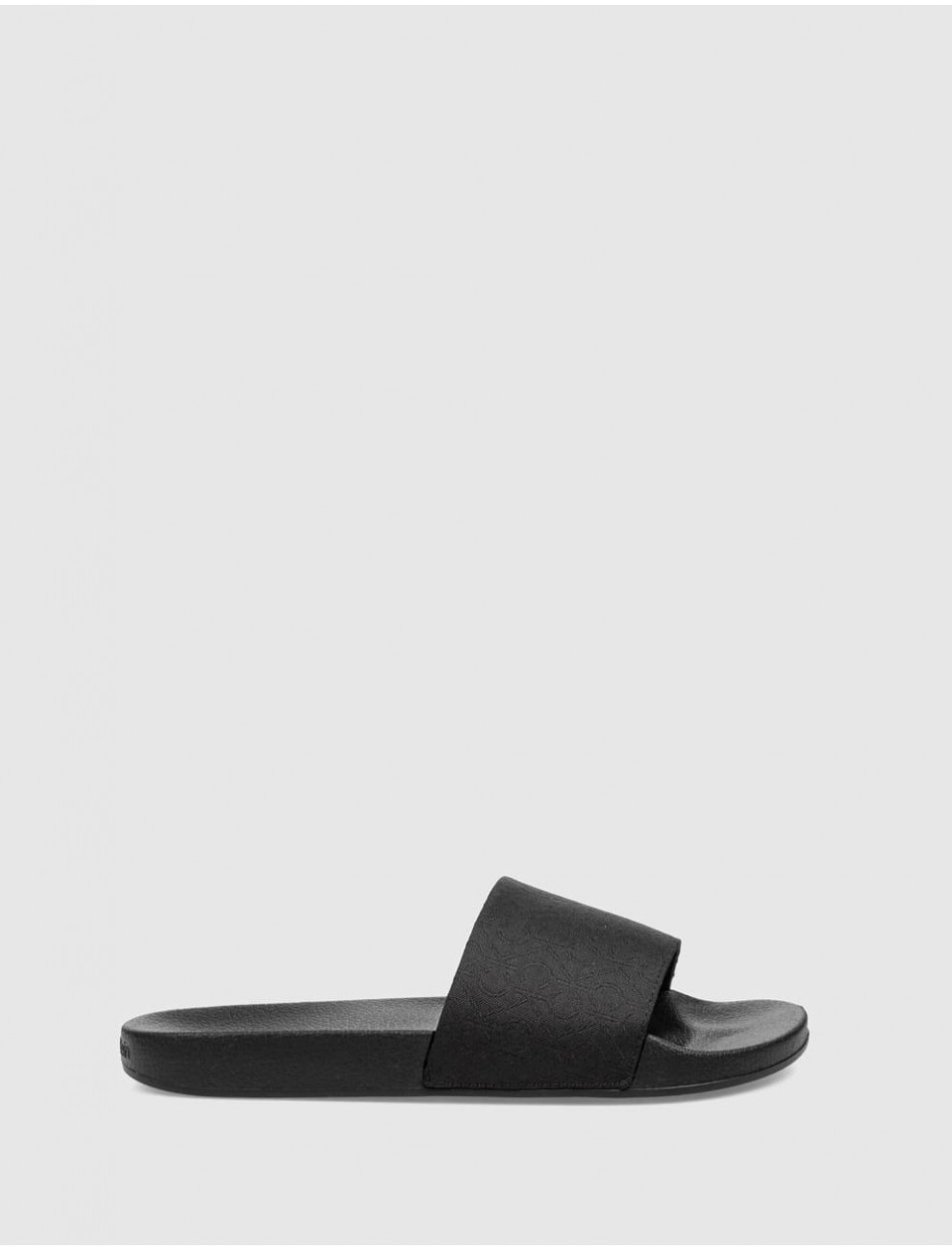 CHANCLA CALVIN KLEIN POOL SLIDE JACQ NEGRO