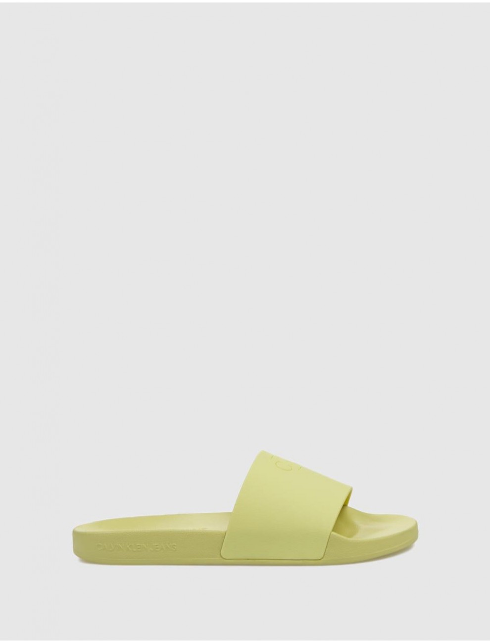CHANCLA CALVIN KLEIN SLIDE MONOGRAM TPU AMARILLO