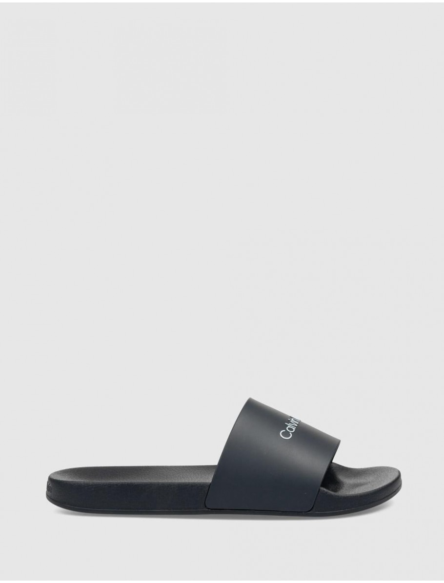 CHANCLA CALVIN KLEIN POOL SLIDE RUBBER MARINO