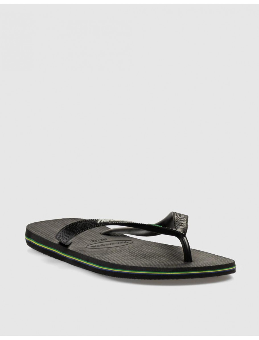 CHANCLA HAVAIANAS BRASIL LOGO NEGRO