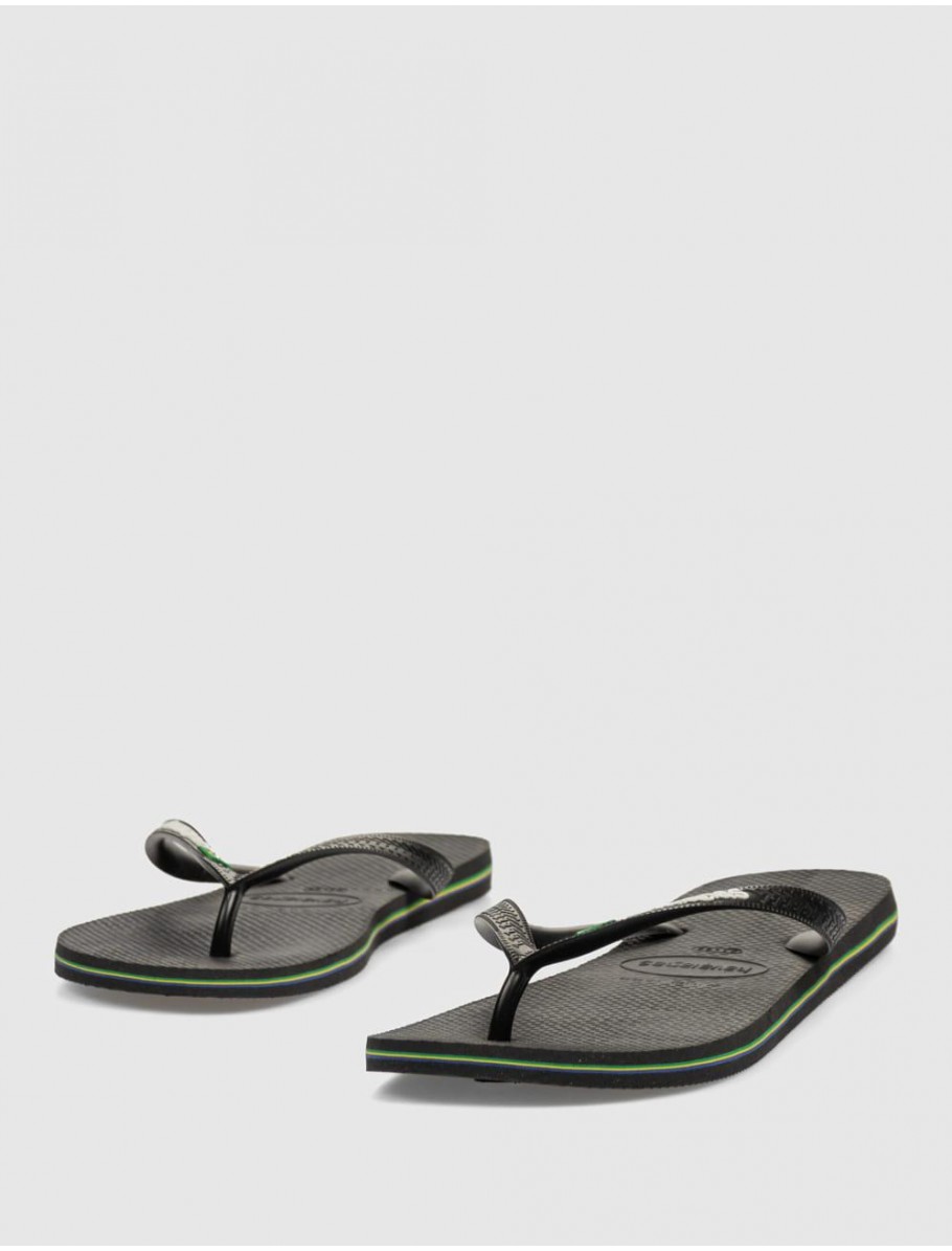 CHANCLA HAVAIANAS BRASIL LOGO NEGRO