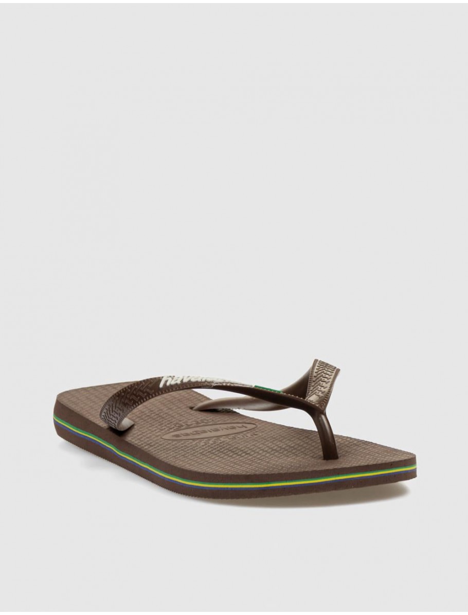 CHANCLA HAVAIANAS BRASIL LOGO MARRoN