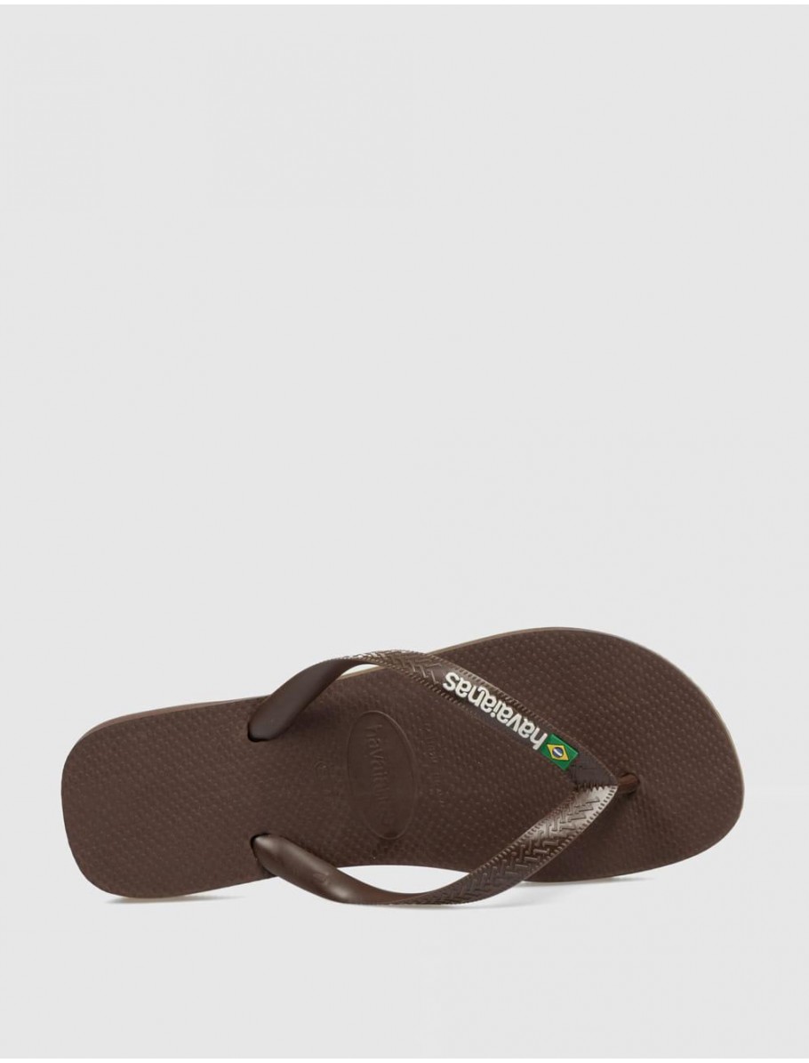 CHANCLA HAVAIANAS BRASIL LOGO MARRoN
