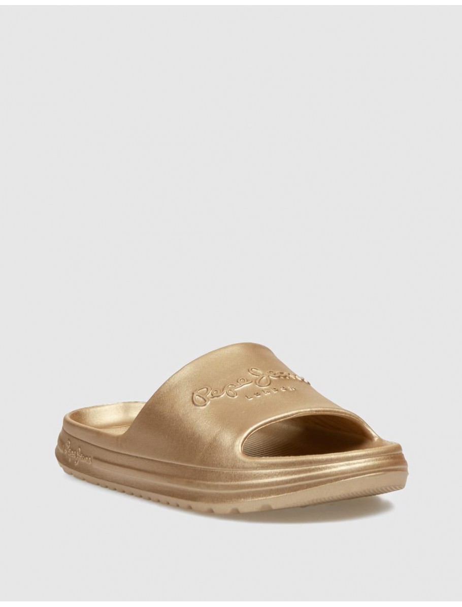 CHANCLA PEPE JEANS BEACH SLIDEMET ORO