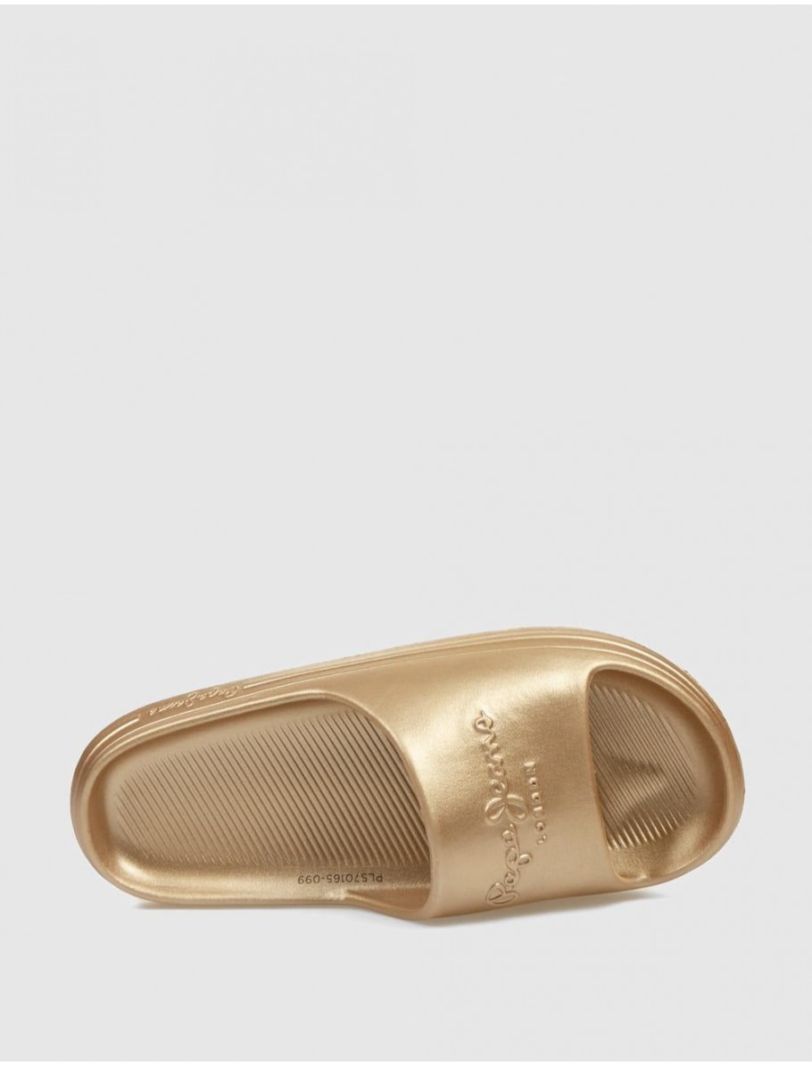 CHANCLA PEPE JEANS BEACH SLIDEMET ORO