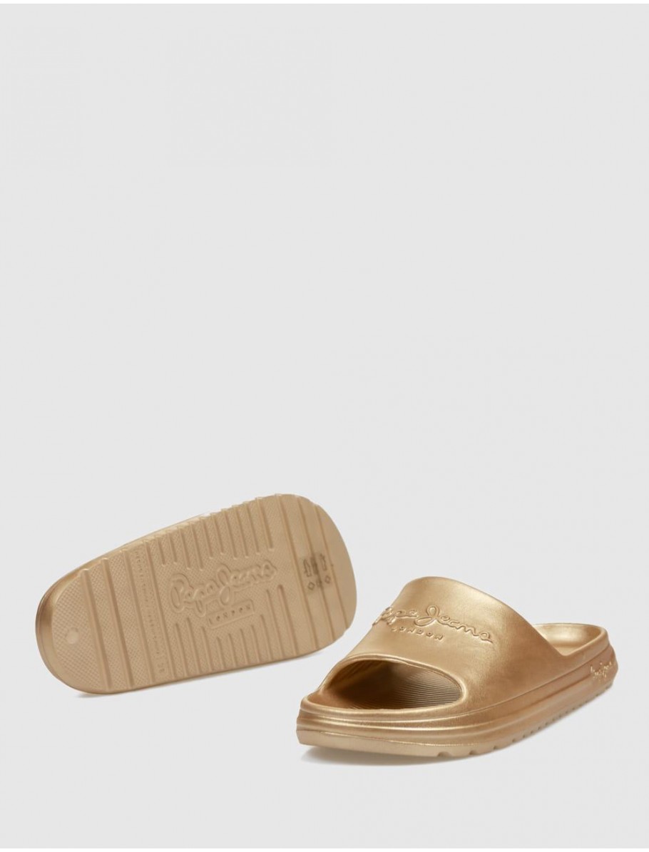 CHANCLA PEPE JEANS BEACH SLIDEMET ORO
