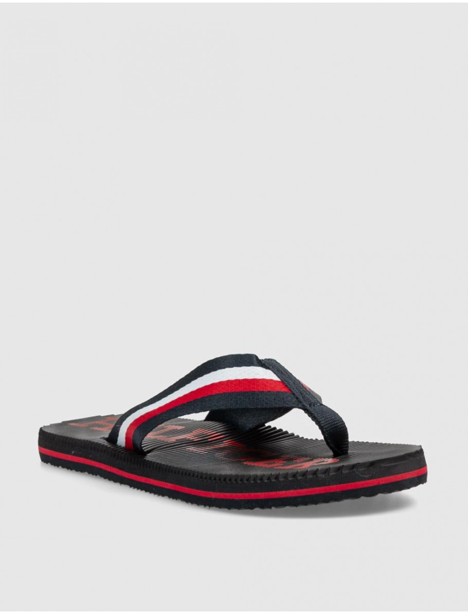 CHANCLA TOMMY HILFIGER MASSAGE HILFIGER BEACH SANDAL MARINO